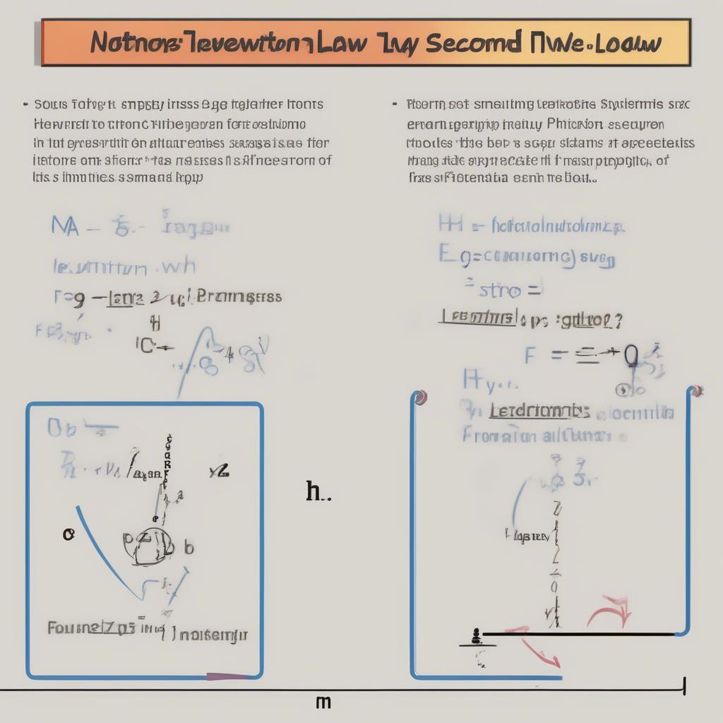 Áp dụng Định luật II Newton để giải bài tập Vật lý 10: Ví dụ minh họa về cách tính lực, khối lượng và gia tốc.