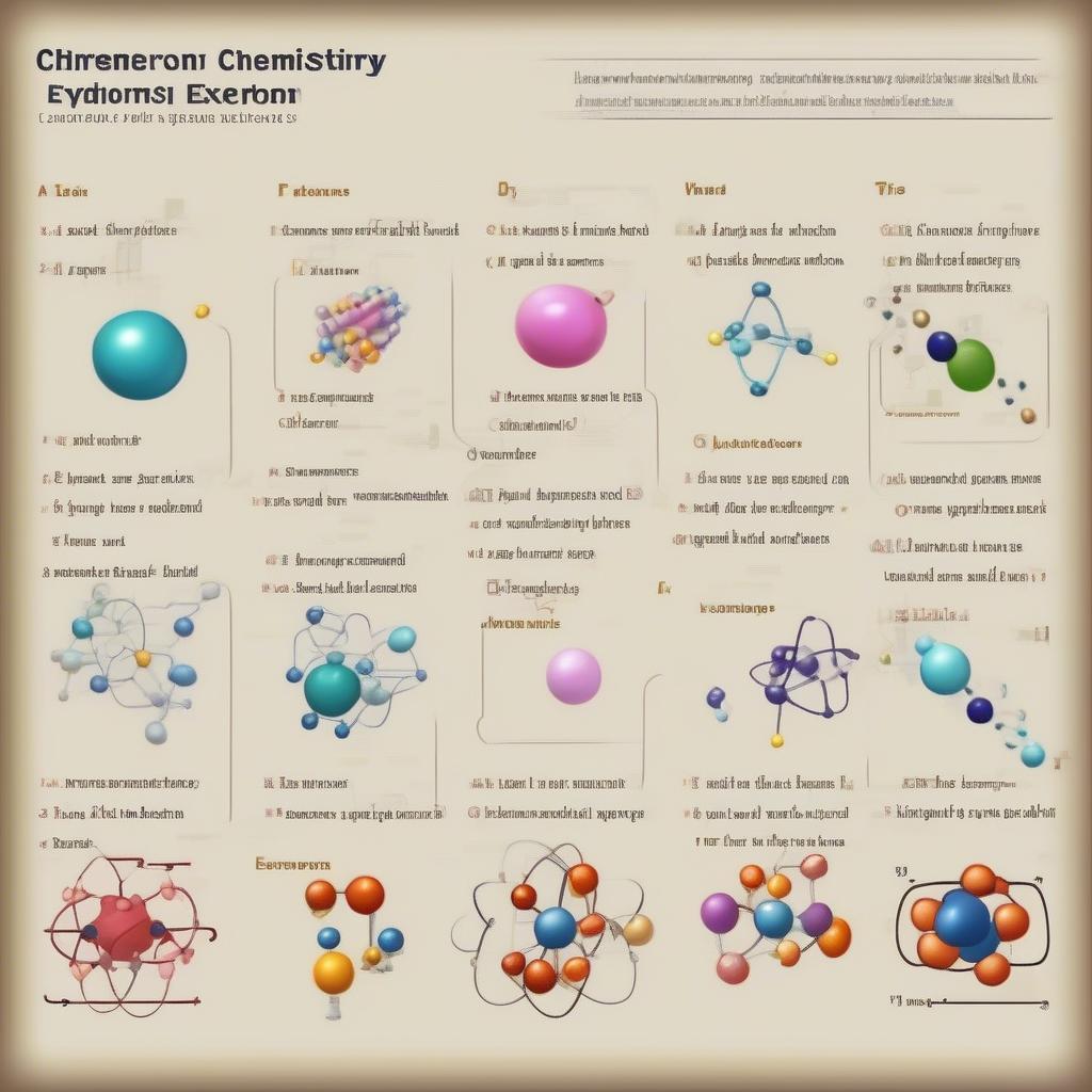 Categorization of Chemistry exercises in Chapter 3, focusing on atomic structure and electron configuration.