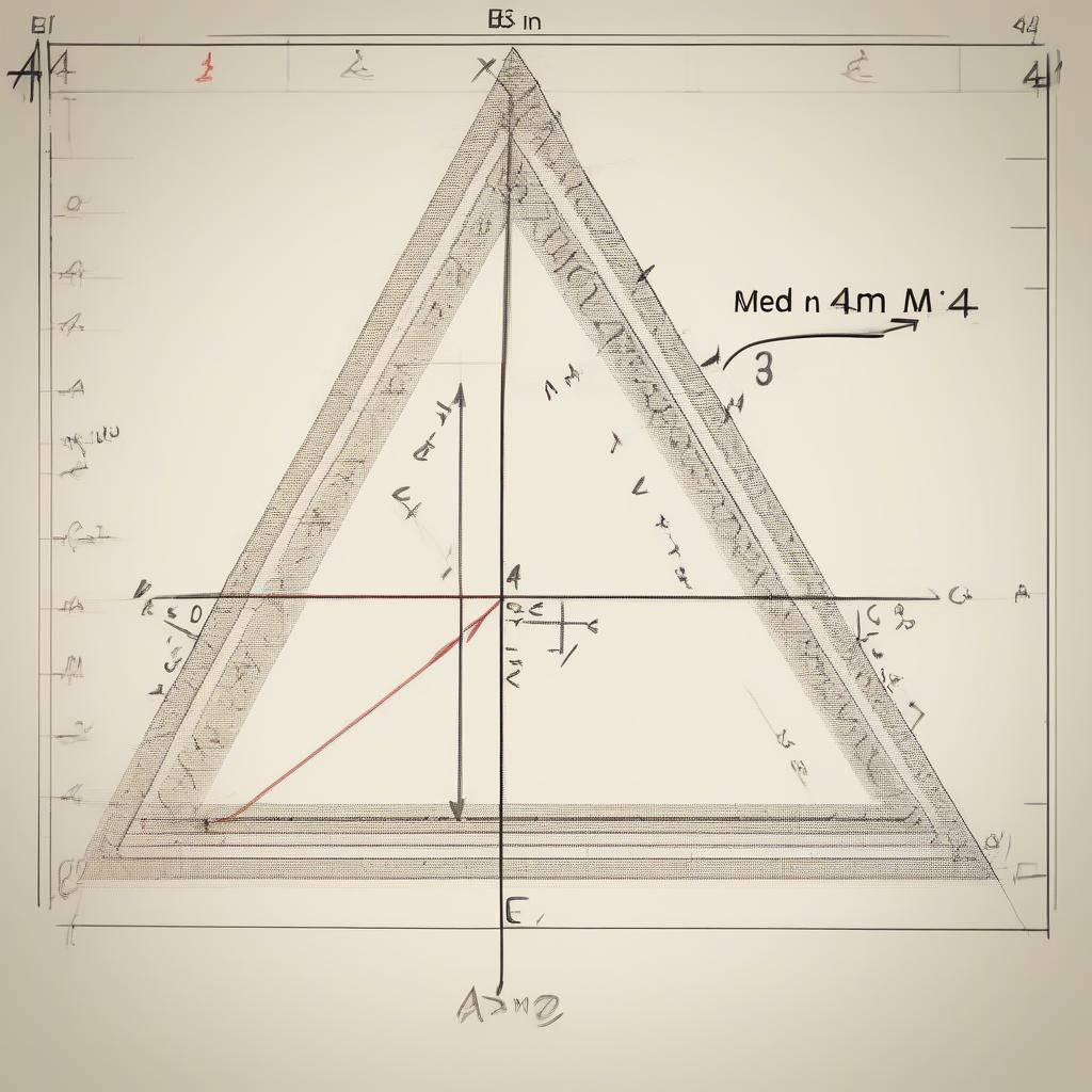 Chứng minh AM² ≤ (a²+4)/4 trong tam giác