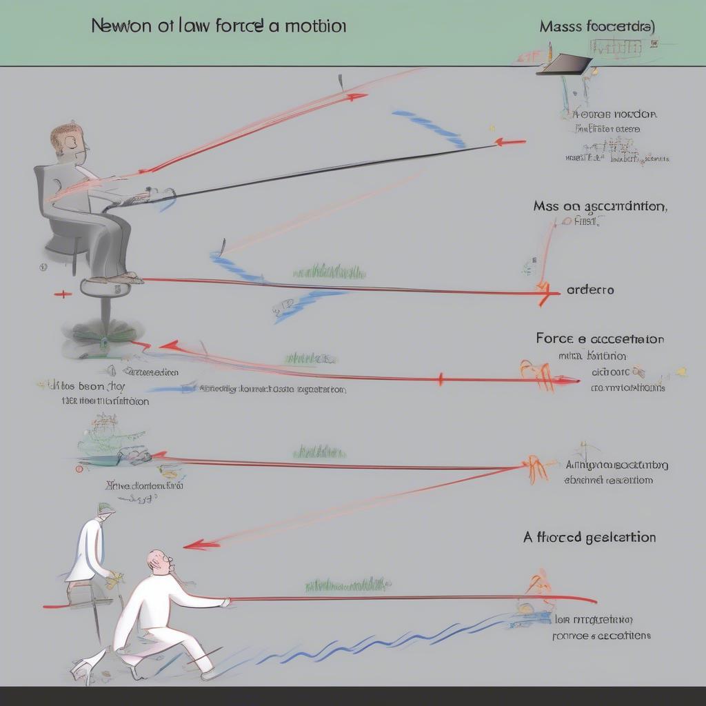 Minh họa định luật II Newton