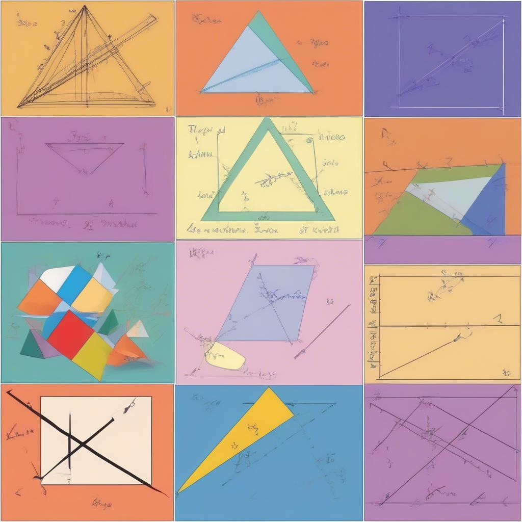 Lines, vectors, and related geometric problems