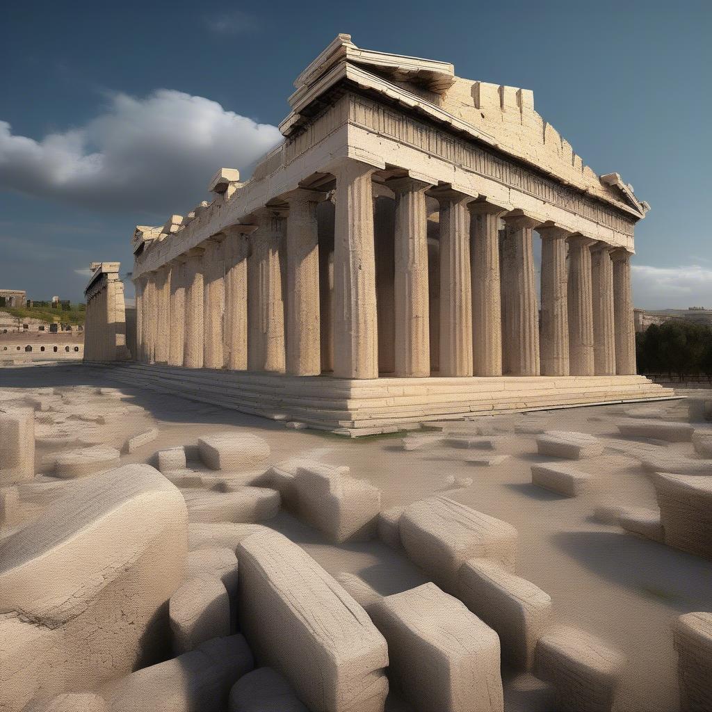 Kiến trúc cổ đại Phương Tây: Đền Parthenon và Đấu trường Colosseum
