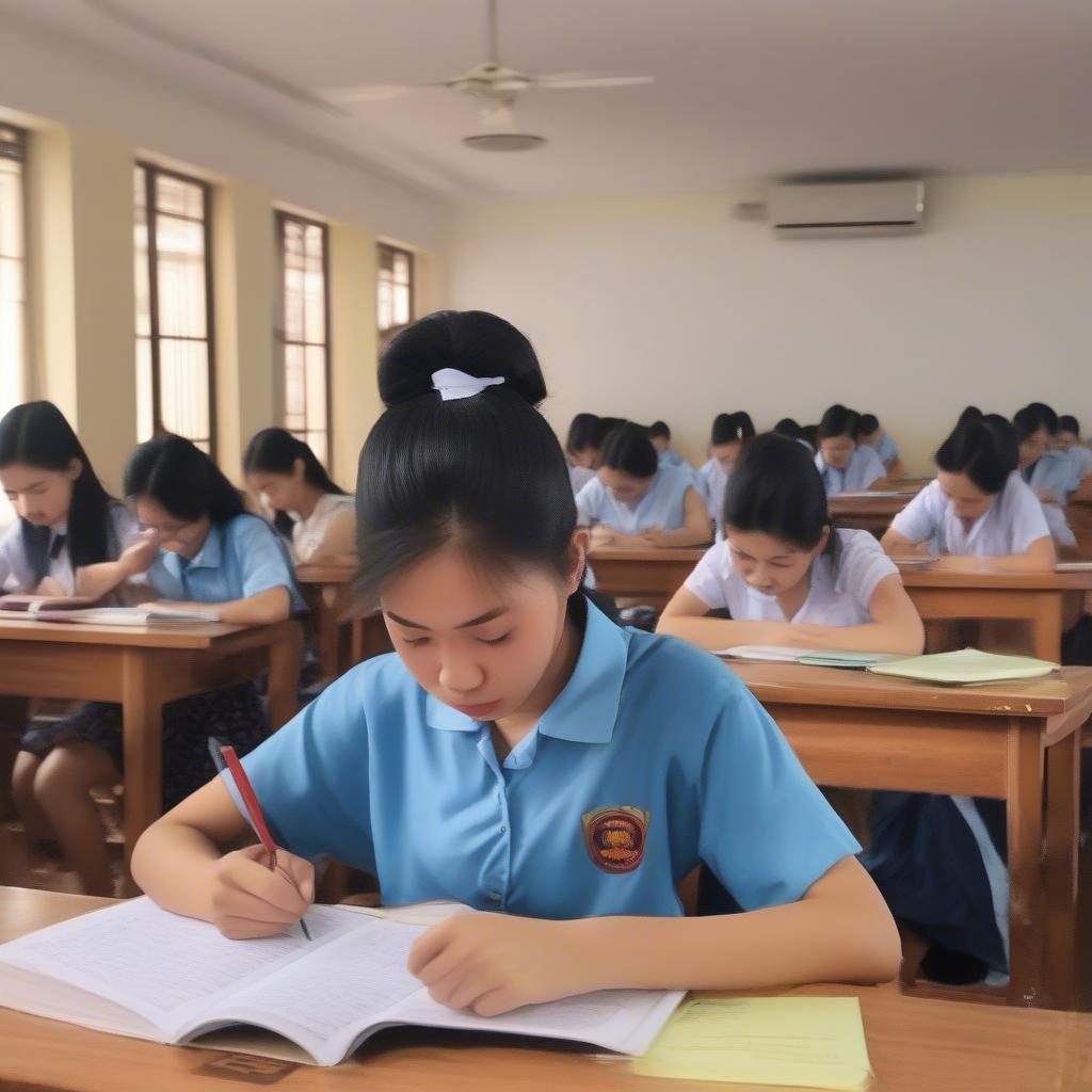 Luyện đề thi thử vào 10 môn tiếng Anh Thanh Hóa