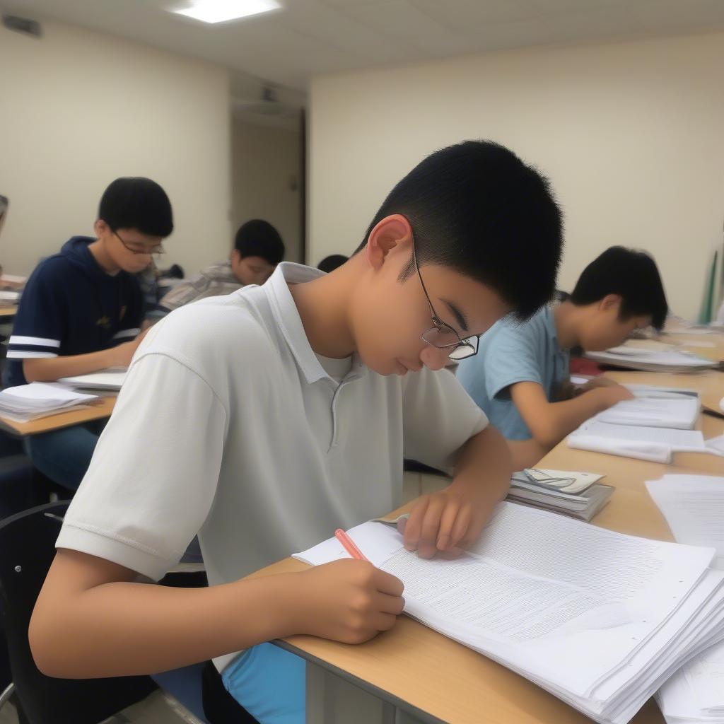 Practicing entrance exam papers for Literature