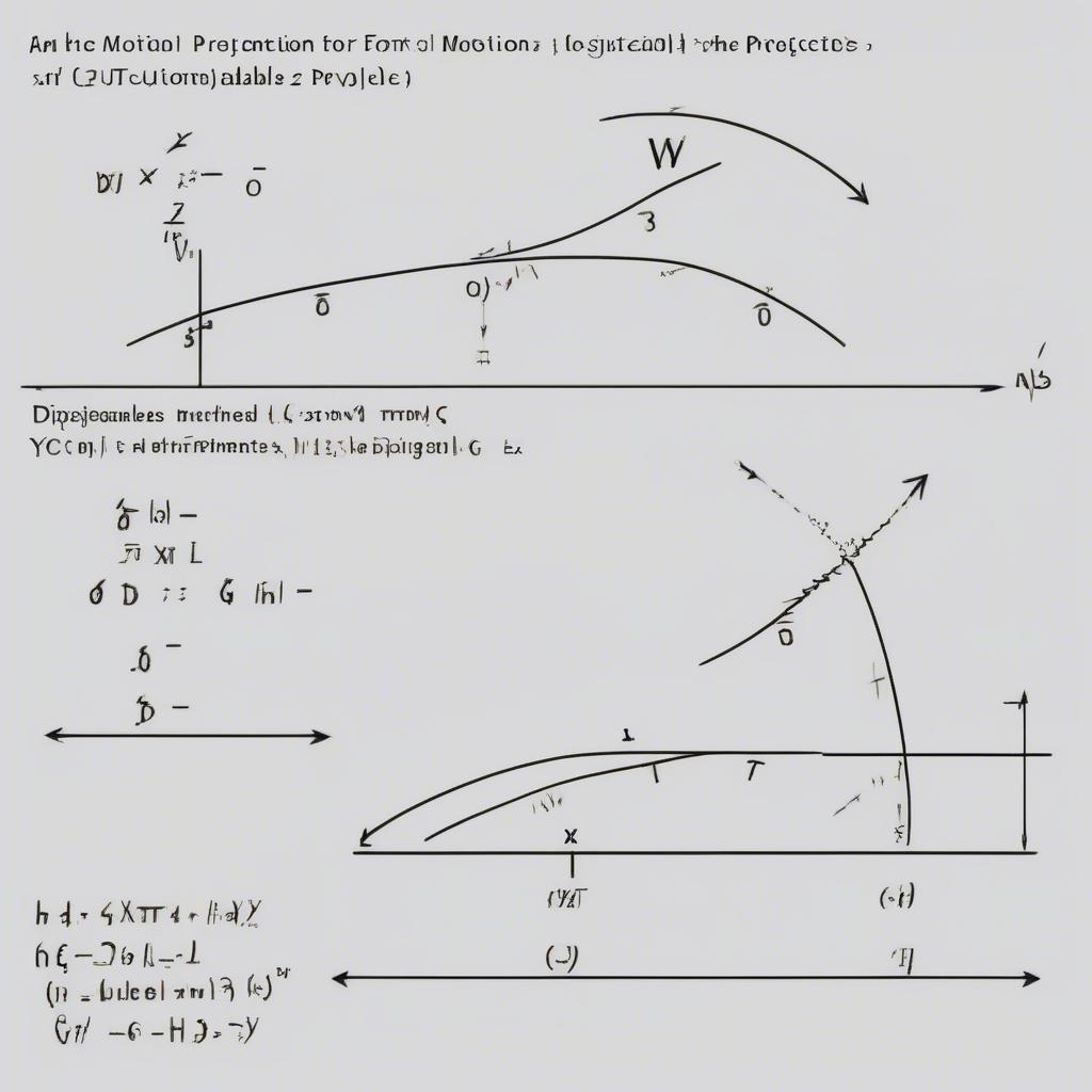 Equations of Horizontal Projectile Motion