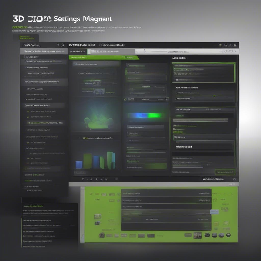 Quản lý cài đặt 3D trong Nvidia Control Panel