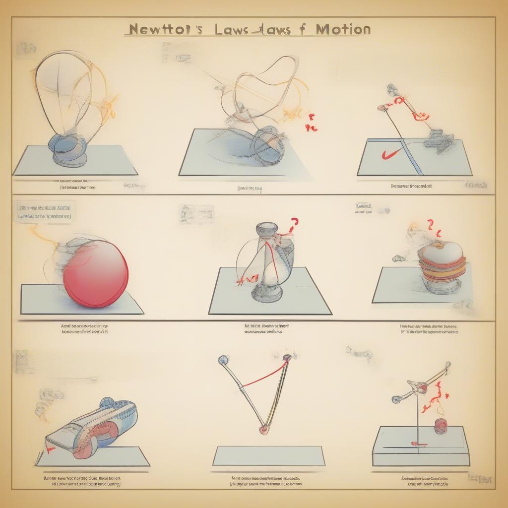 Soạn Vật Lý 10: Minh họa Định luật Newton