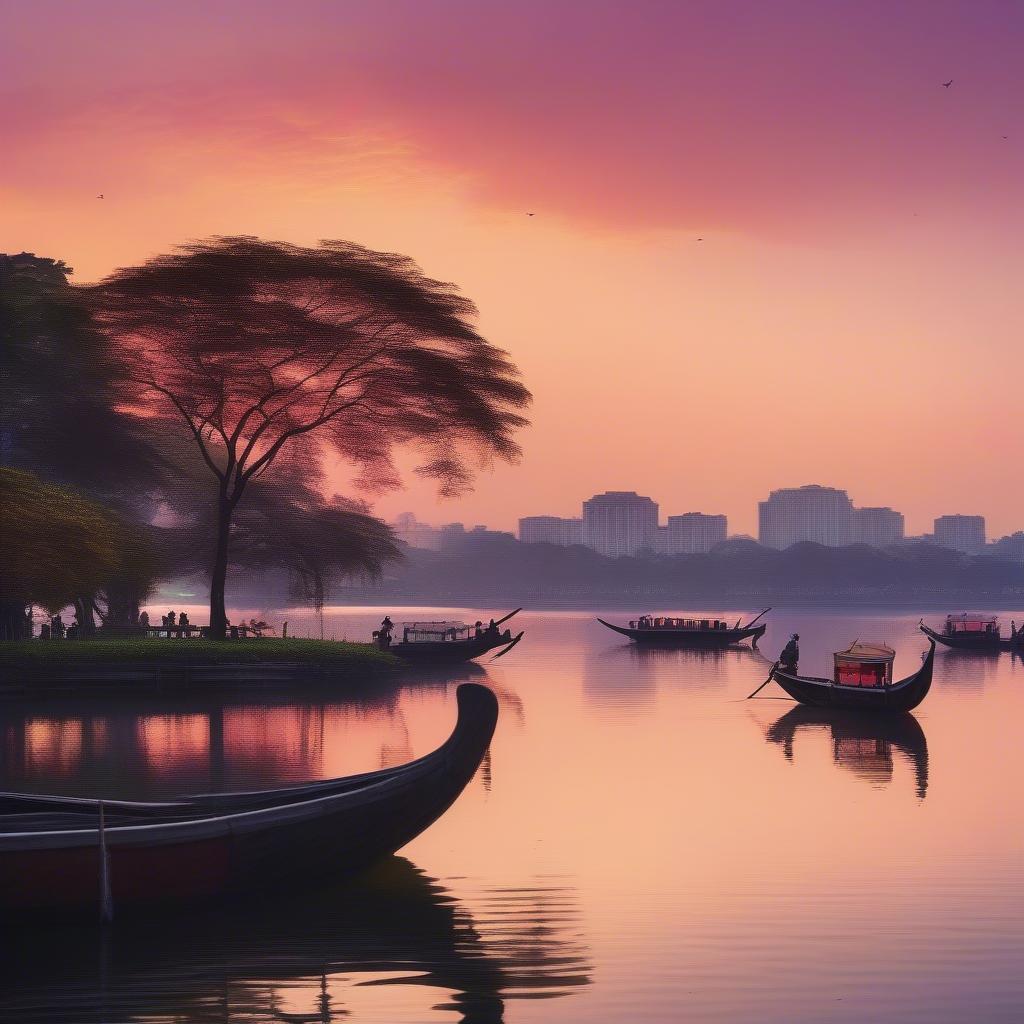 Tả cảnh đẹp Hồ Tây Hà Nội