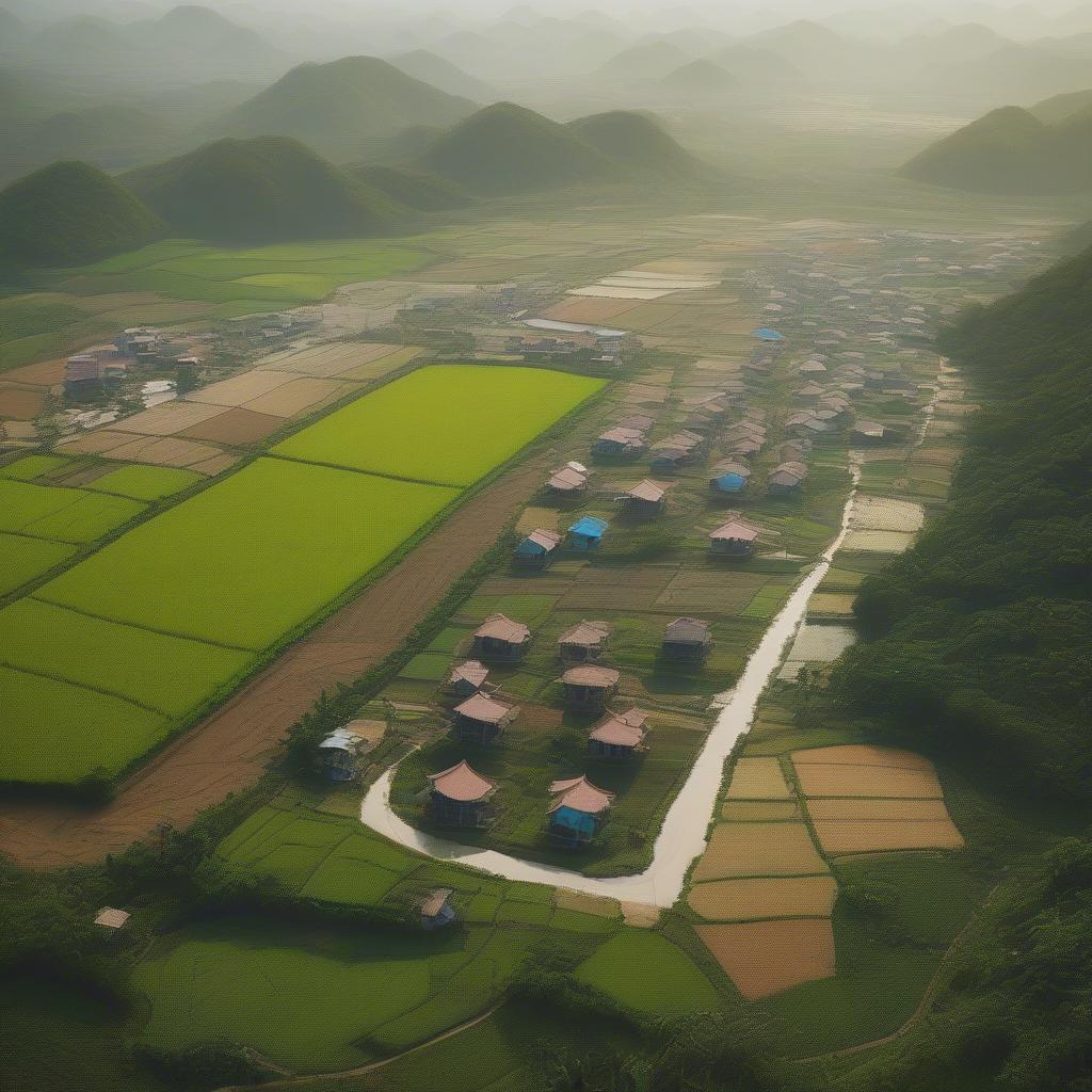 Cảnh quan Thôn 10 Hoằng Quang