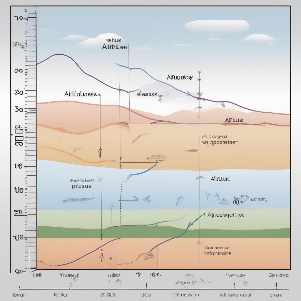 The influence of altitude on atmospheric pressure