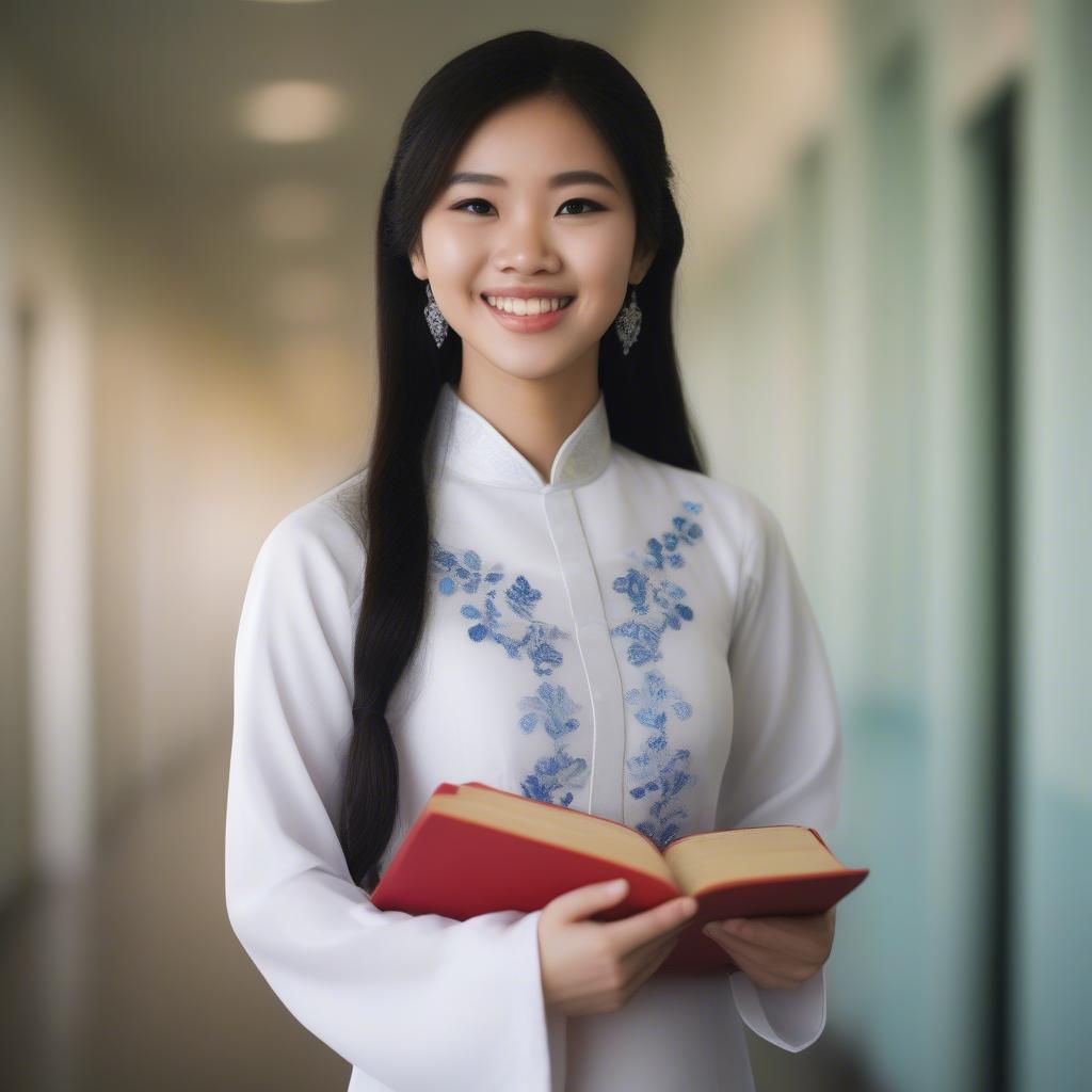 Áo Dài HK's House Cho Học Sinh Lớp 10