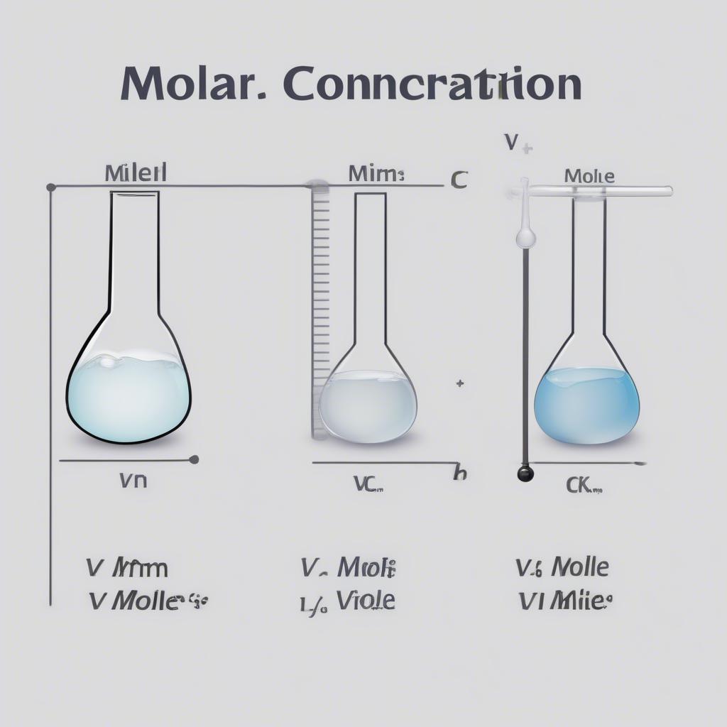 Công thức tính nồng độ mol