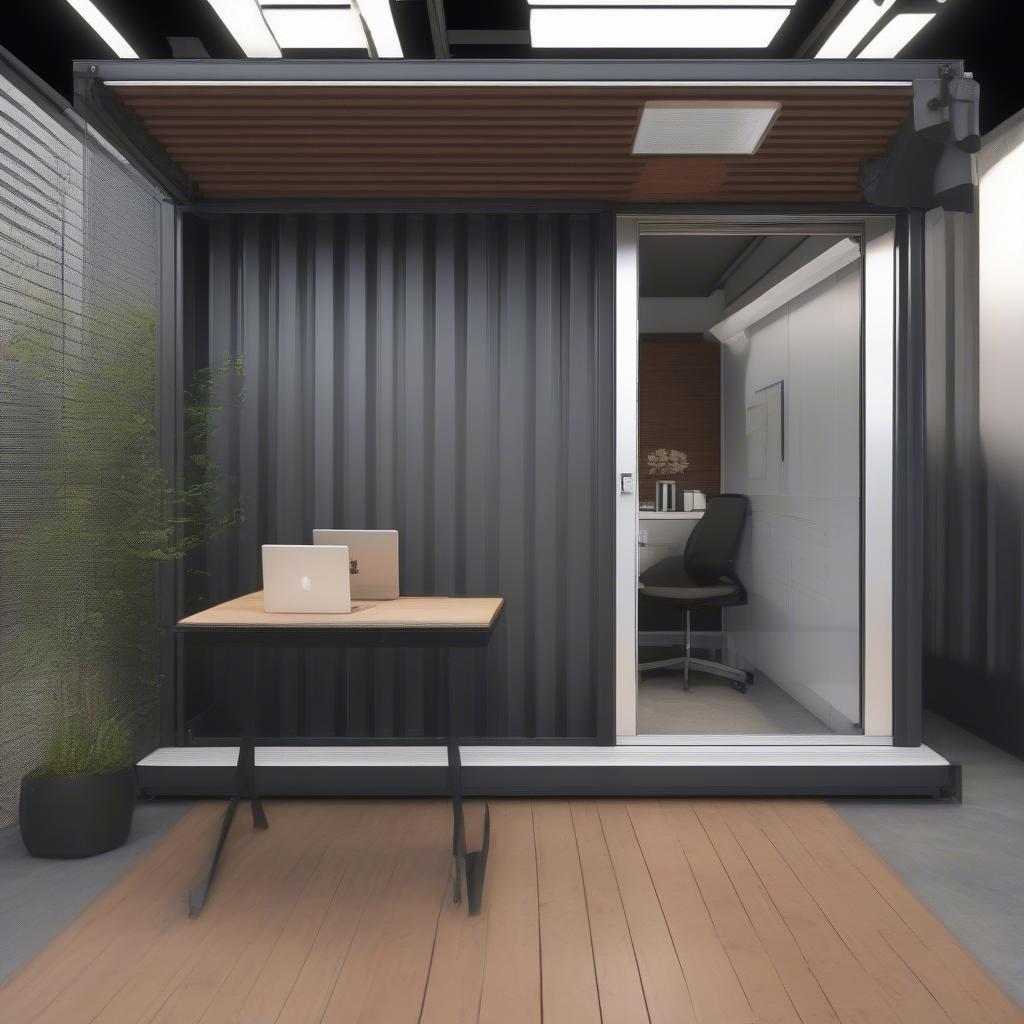 Modern 10-feet container office design