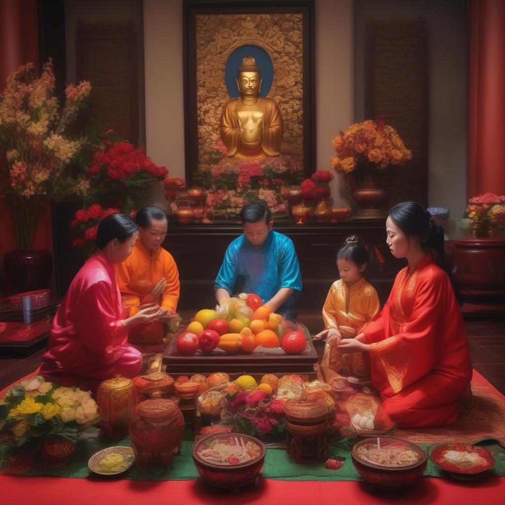 Cúng Thần Tài Thổ Địa Mùng 10