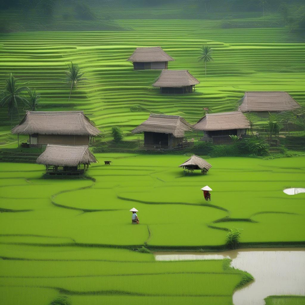 Cuộc sống nông thôn yên bình