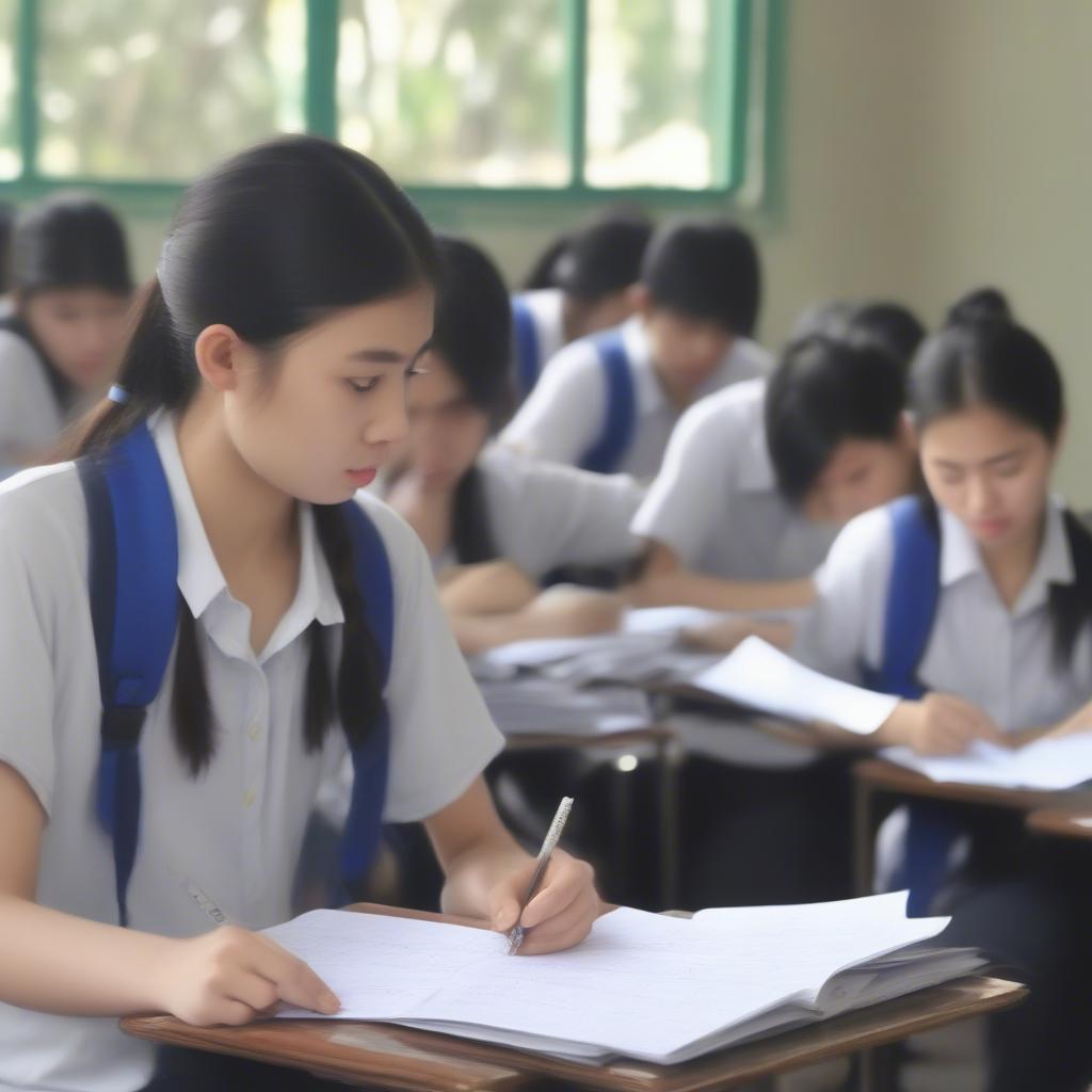 Đề thi mẫu toán lớp 10 quận Bình Tân
