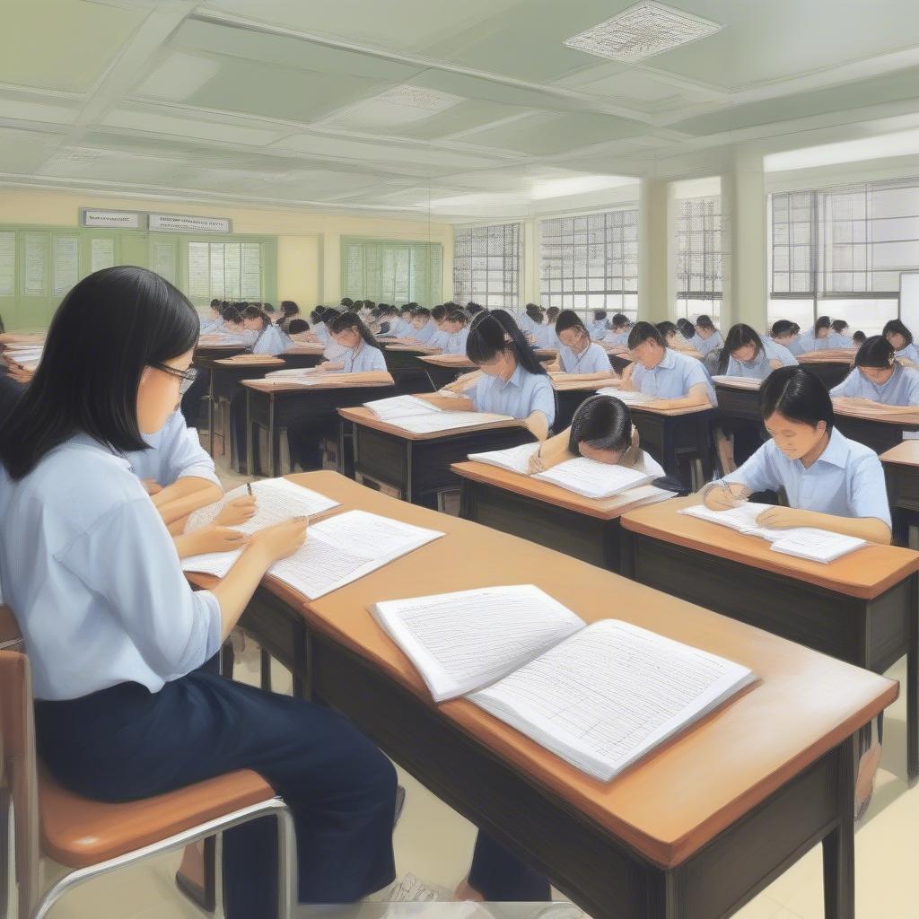 Đề thi thử Anh Văn lớp 10 TP HCM - Cấu trúc