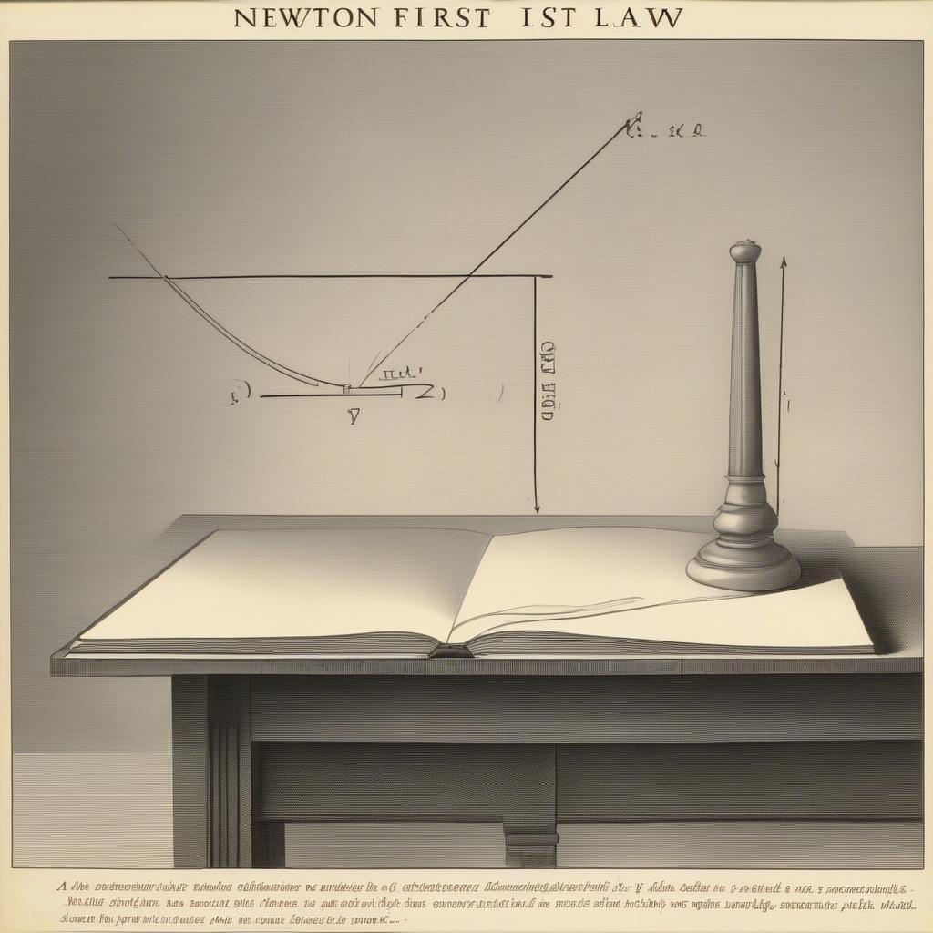 Minh họa Định luật I Newton