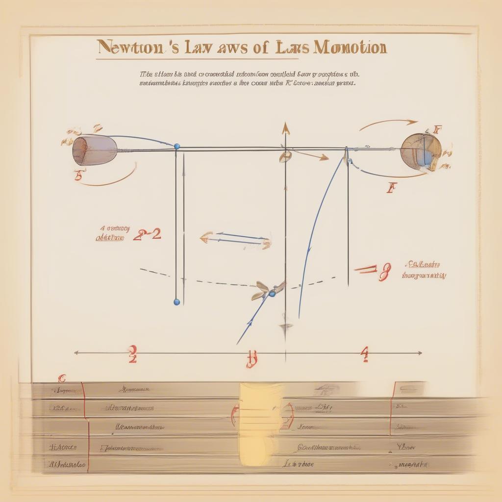 Minh họa định luật Newton