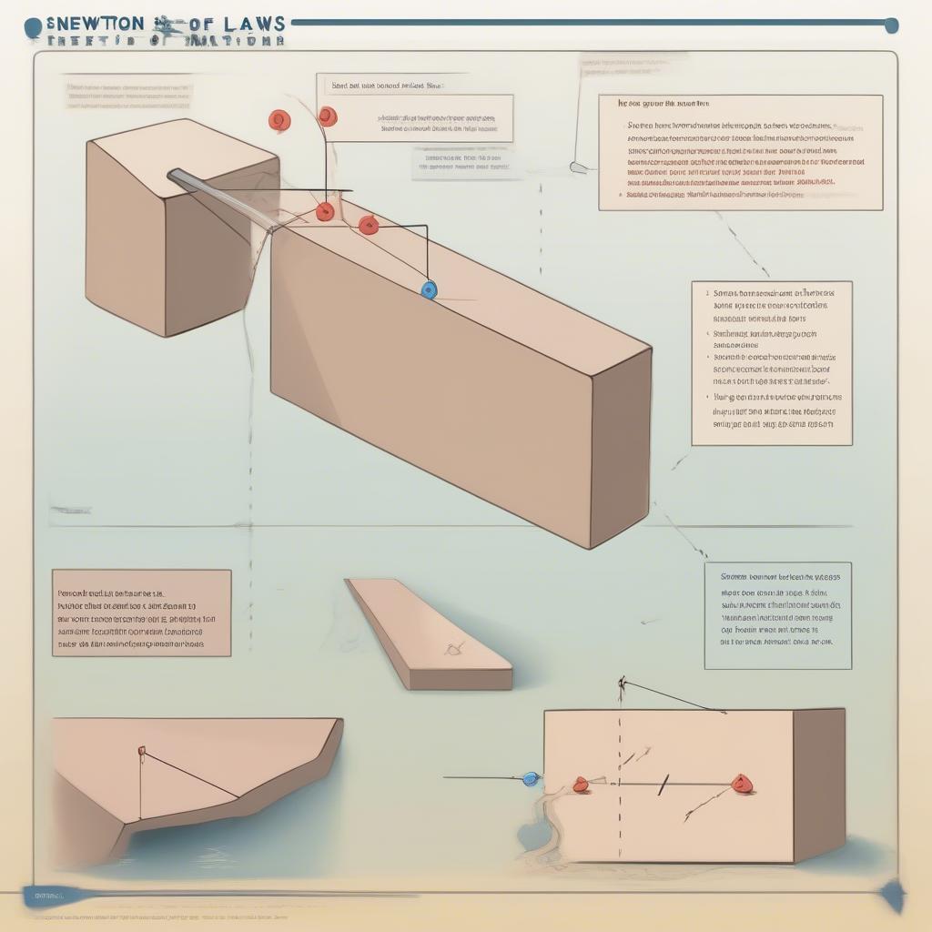 Hình ảnh minh họa định luật Newton