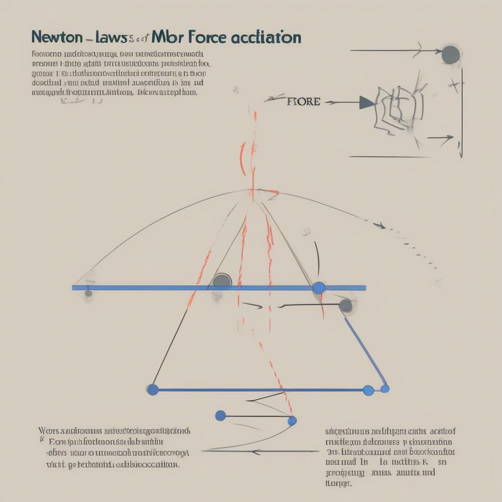 Minh họa Định luật Newton trong Vật lý 10