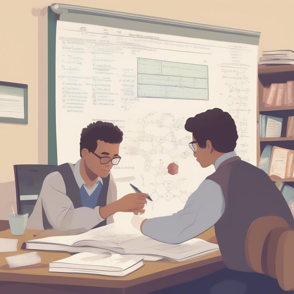 Tutor helping a student understand Chemistry 10 concepts