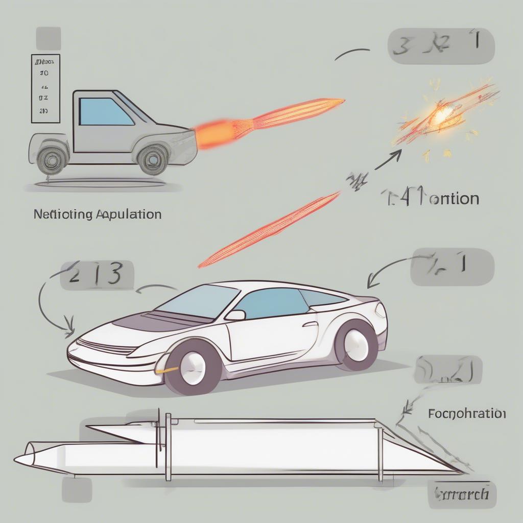 Minh họa định luật II Newton trong bài tập vật lý 10 nâng cao