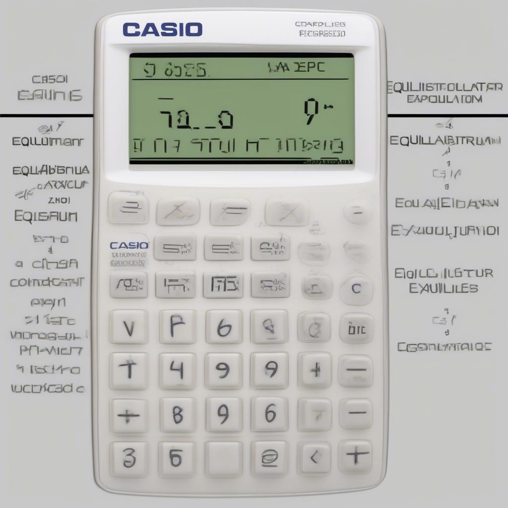 Giải bài toán cân bằng hóa học nhờ máy tính Casio