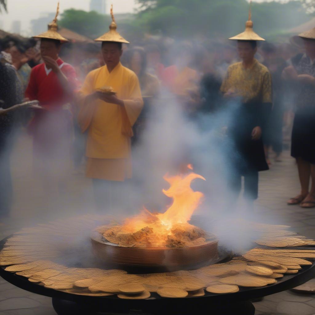 Hóa Vàng Cúng Thần Tài