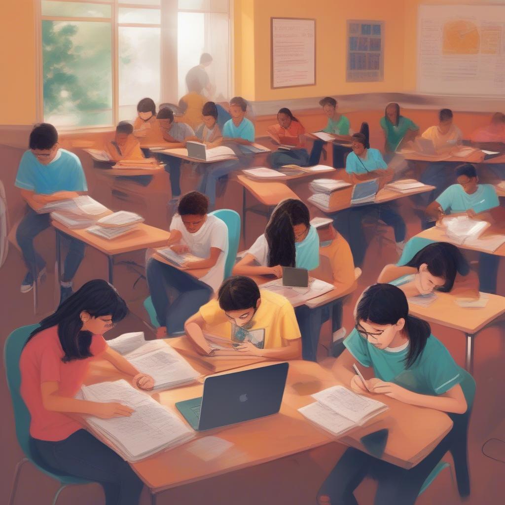 Học sinh lớp 10 chuẩn bị năm học mới
