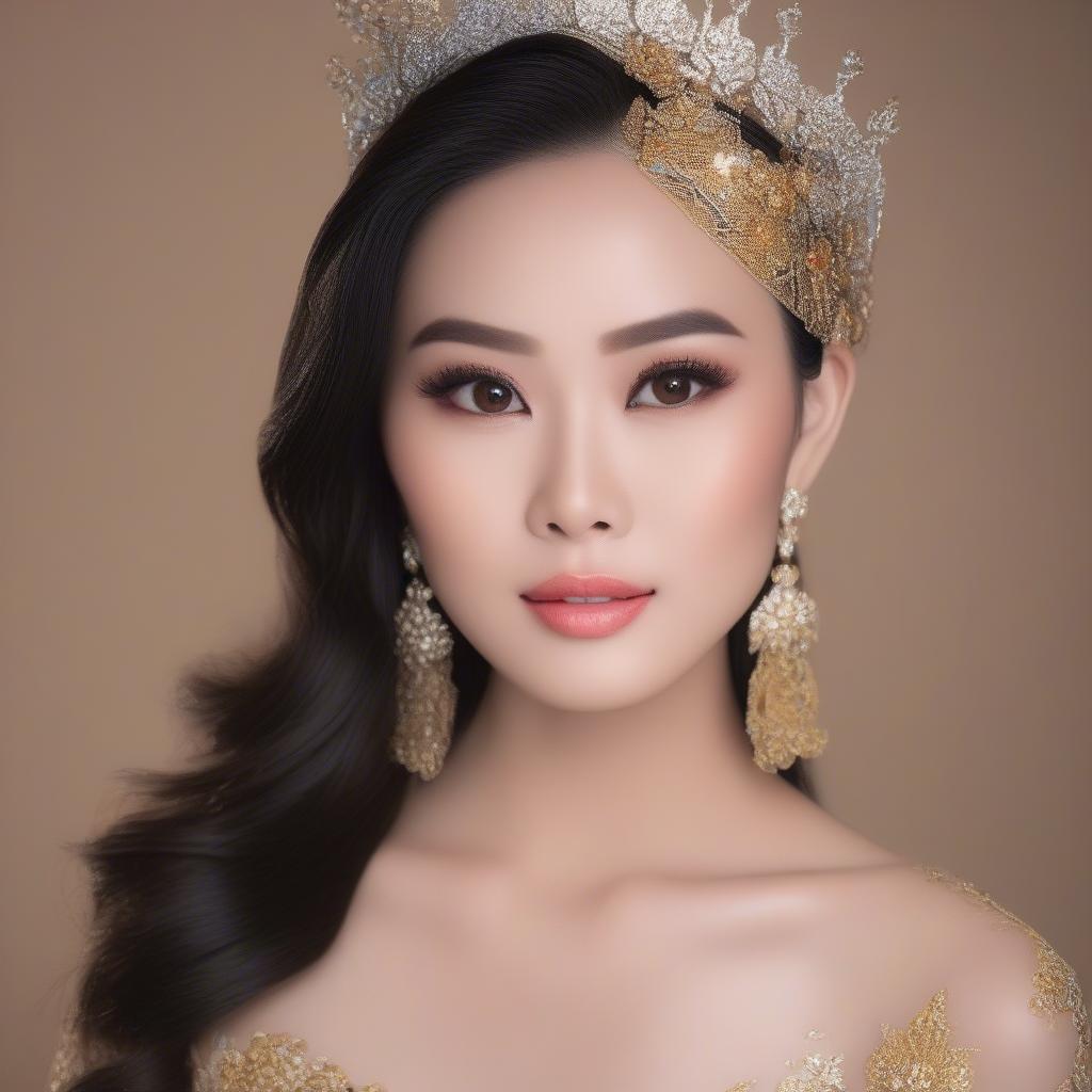 Lan Khuê tại cuộc thi Hoa hậu Thế giới Việt Nam