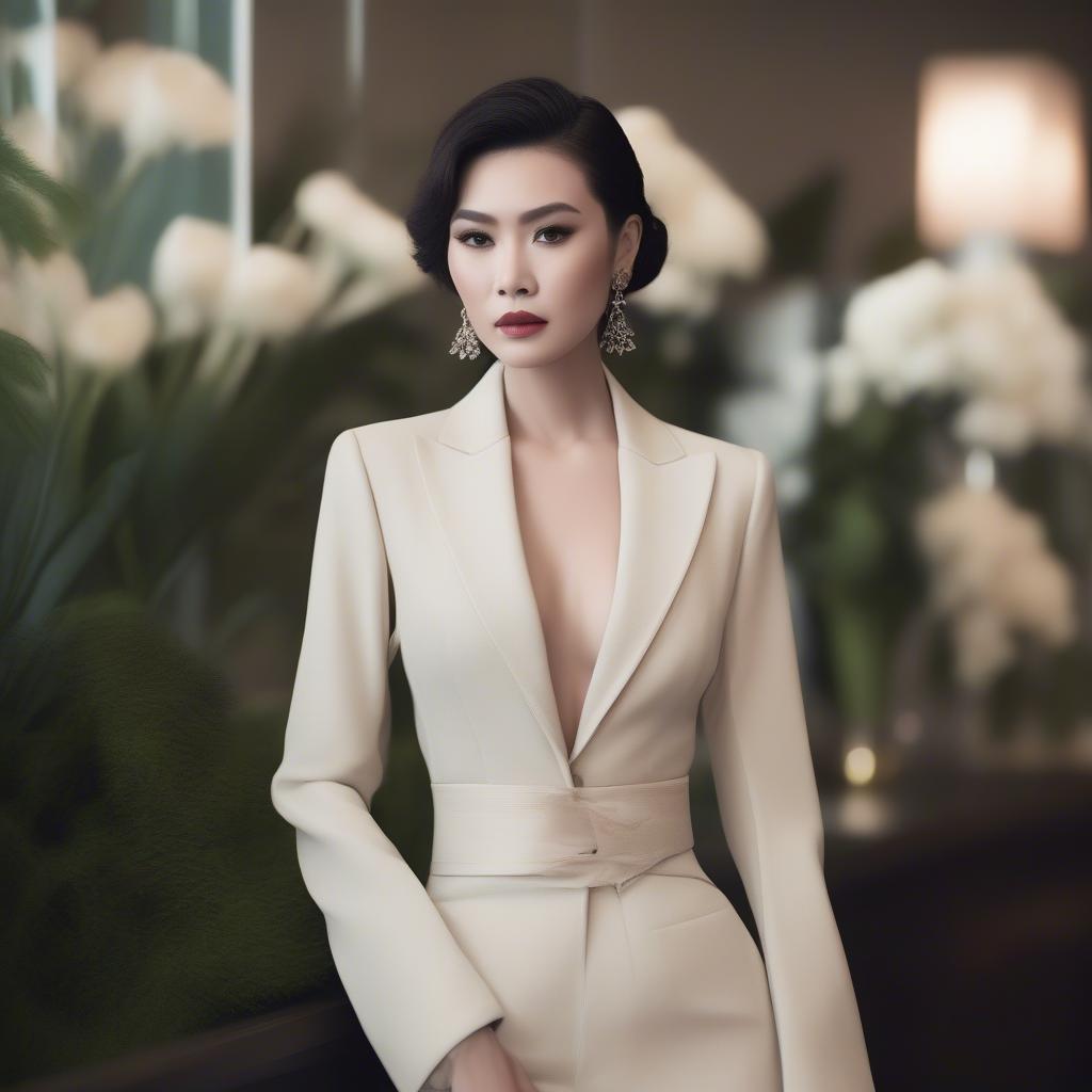 Lan Khuê tại sự kiện thời trang