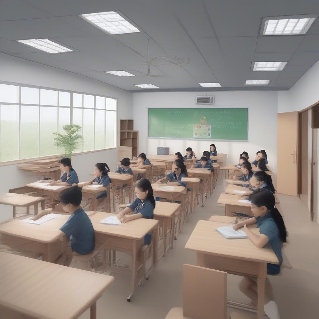Hình ảnh học sinh đang học tập tại trung tâm 209 3 Nguyễn Văn Lượng