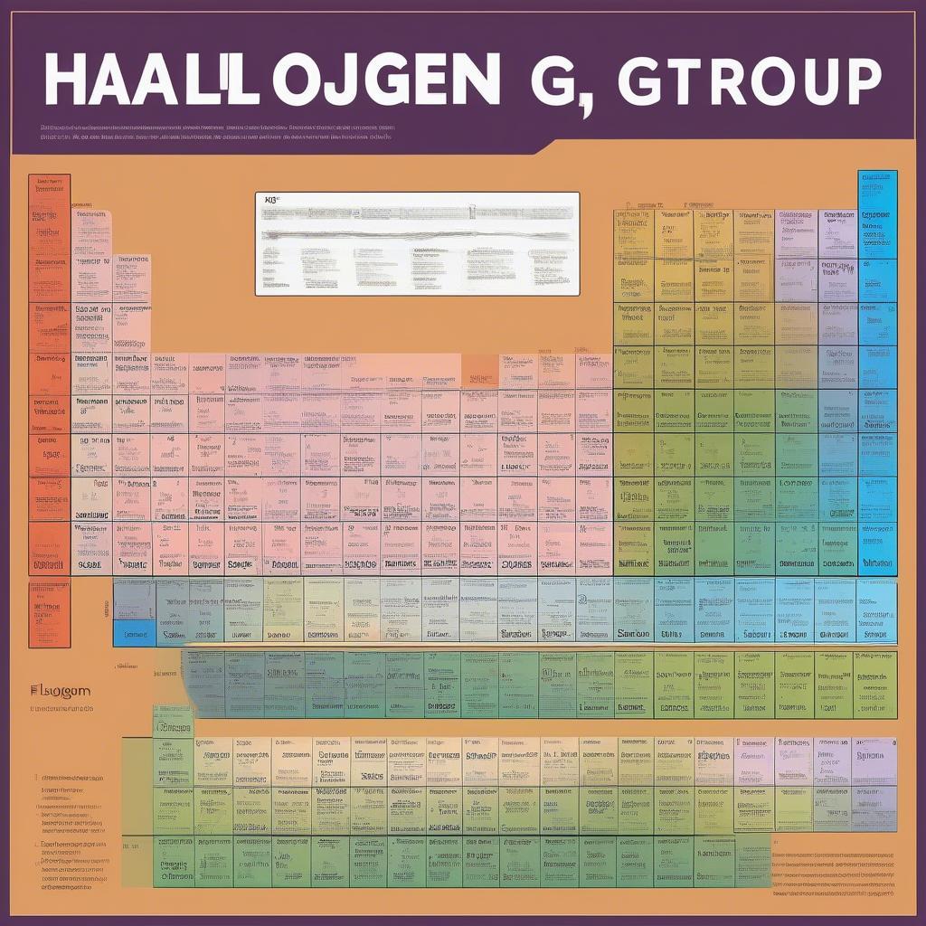 Nguyên tố Halogen trong bảng tuần hoàn