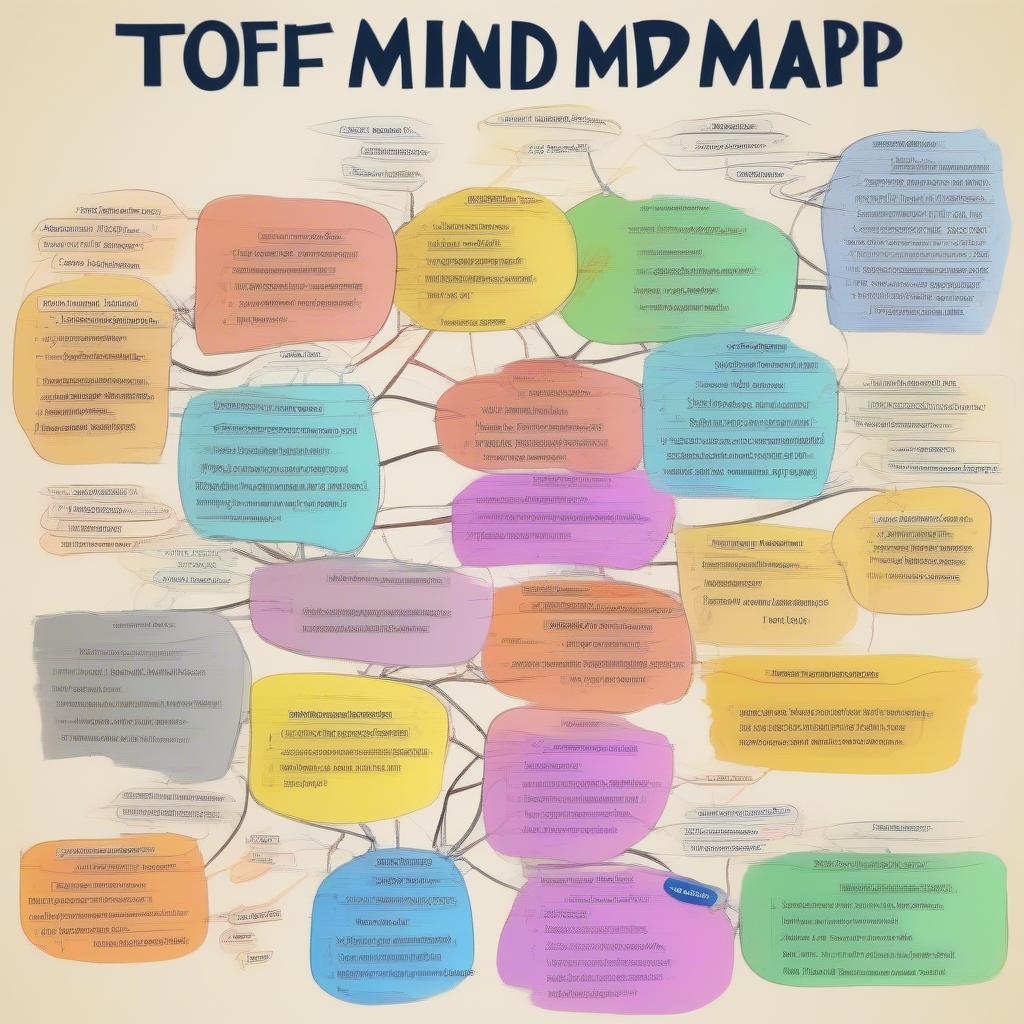 Mindmap summarizing key literature concepts for the 10th-grade entrance exam.