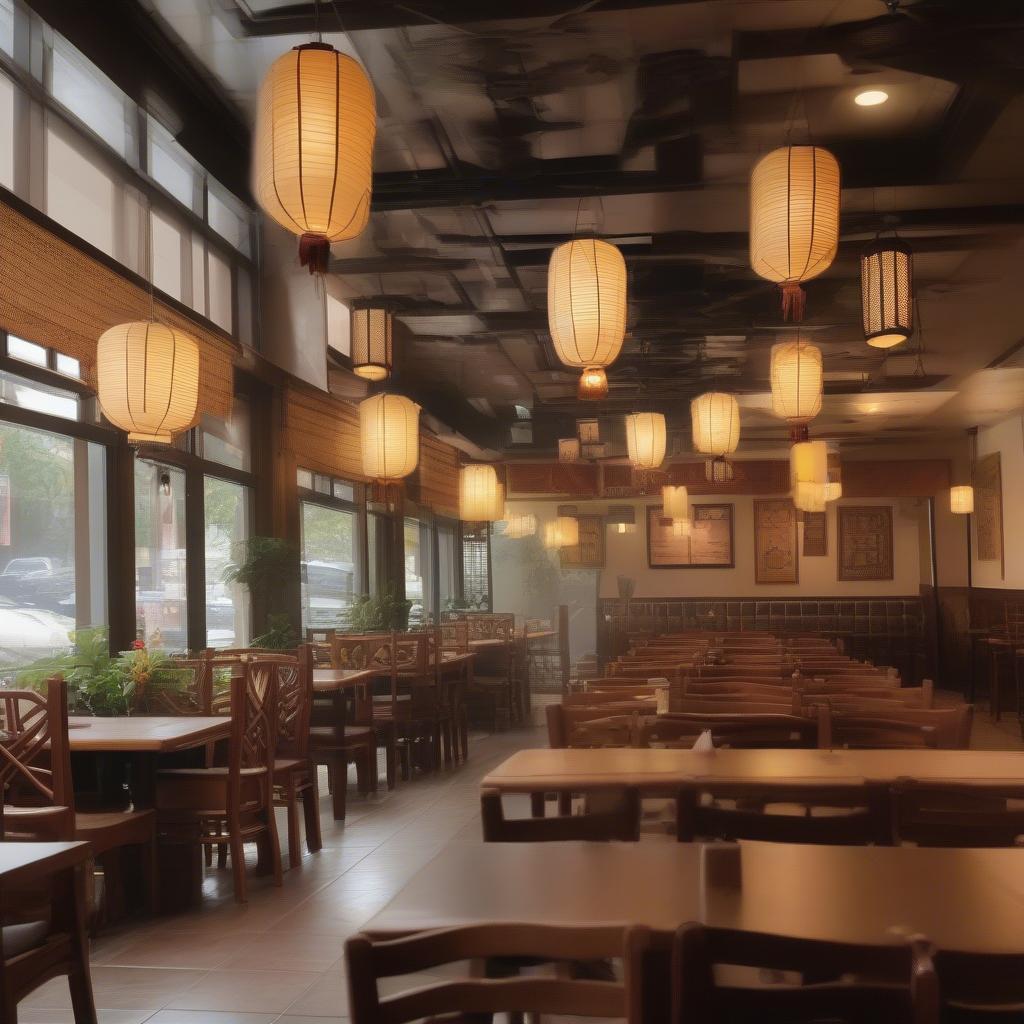Không gian quán phở Lý Quốc Sư số 10 Võ Chí Công