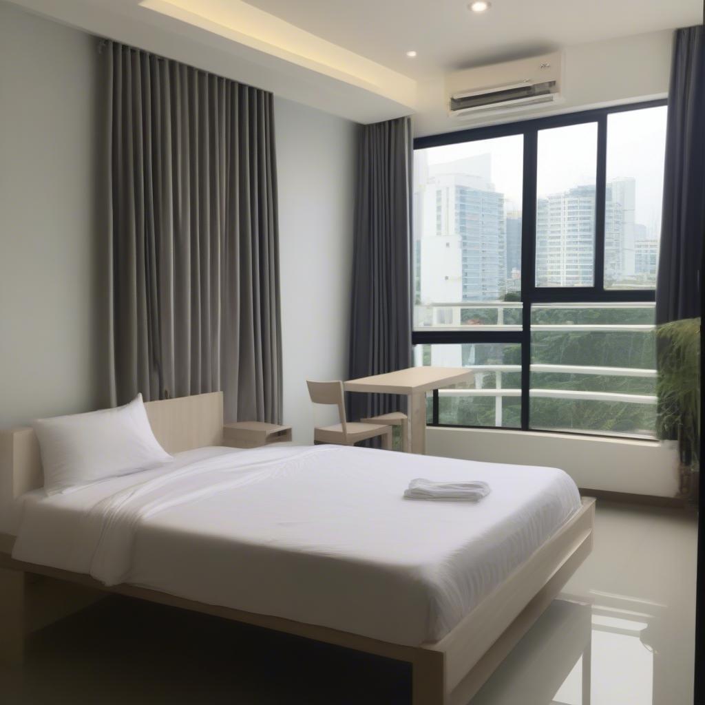 Modern and comfortable studio apartment for rent in Ly Thai To, District 10, Ho Chi Minh City. Fully furnished with convenient amenities.