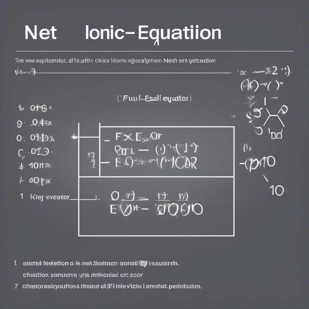Ví dụ về phương trình ion rút gọn