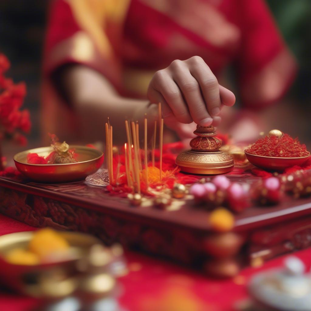 Văn khấn vía Thần Tài mùng 10 tháng giêng