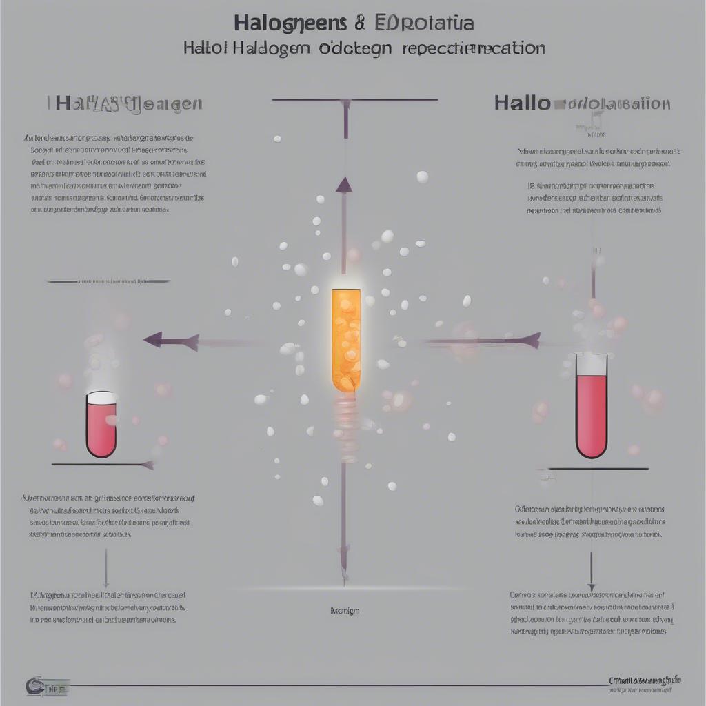 Ví dụ chuỗi phản ứng halogen